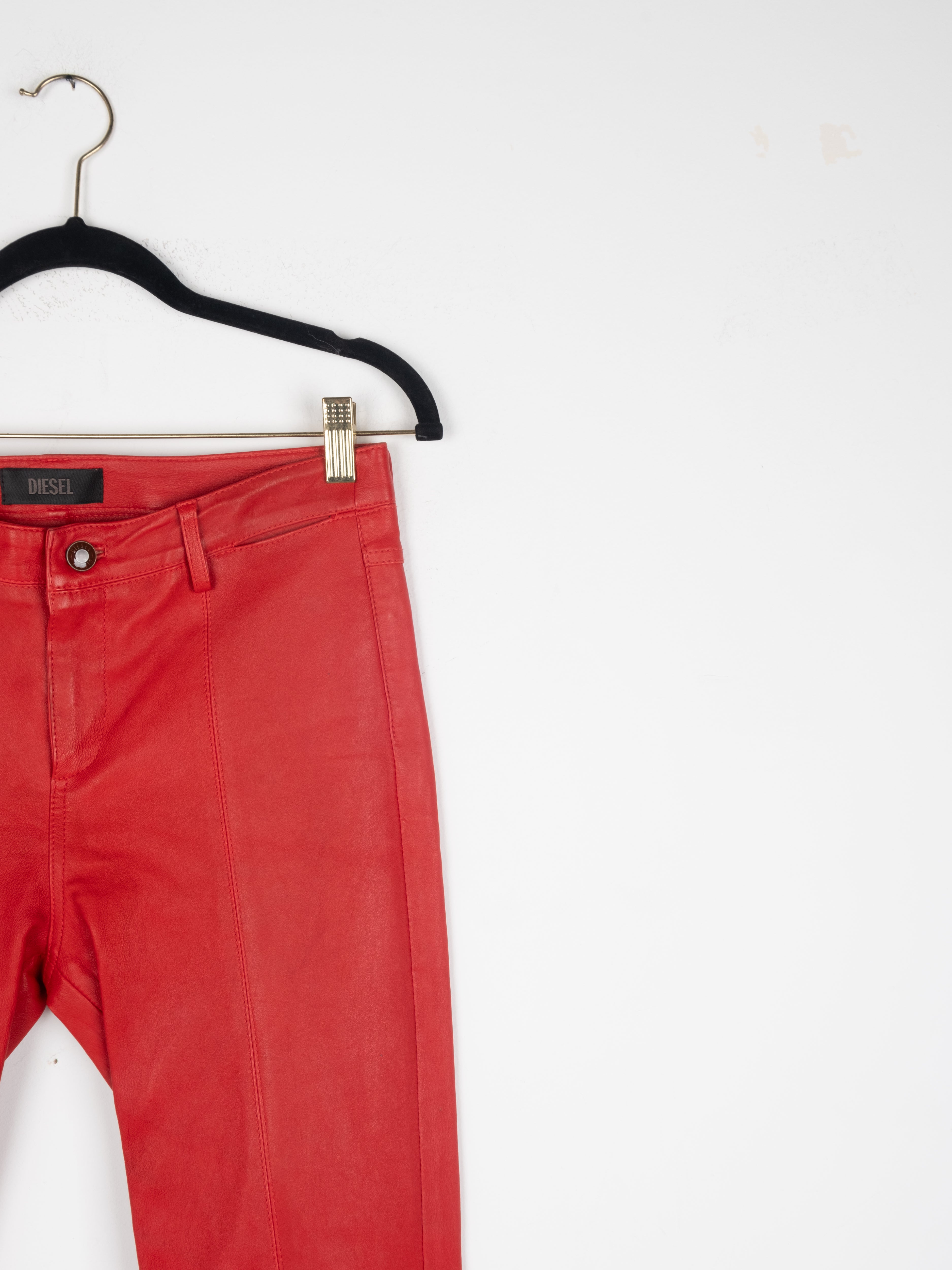 Red Leather Pants