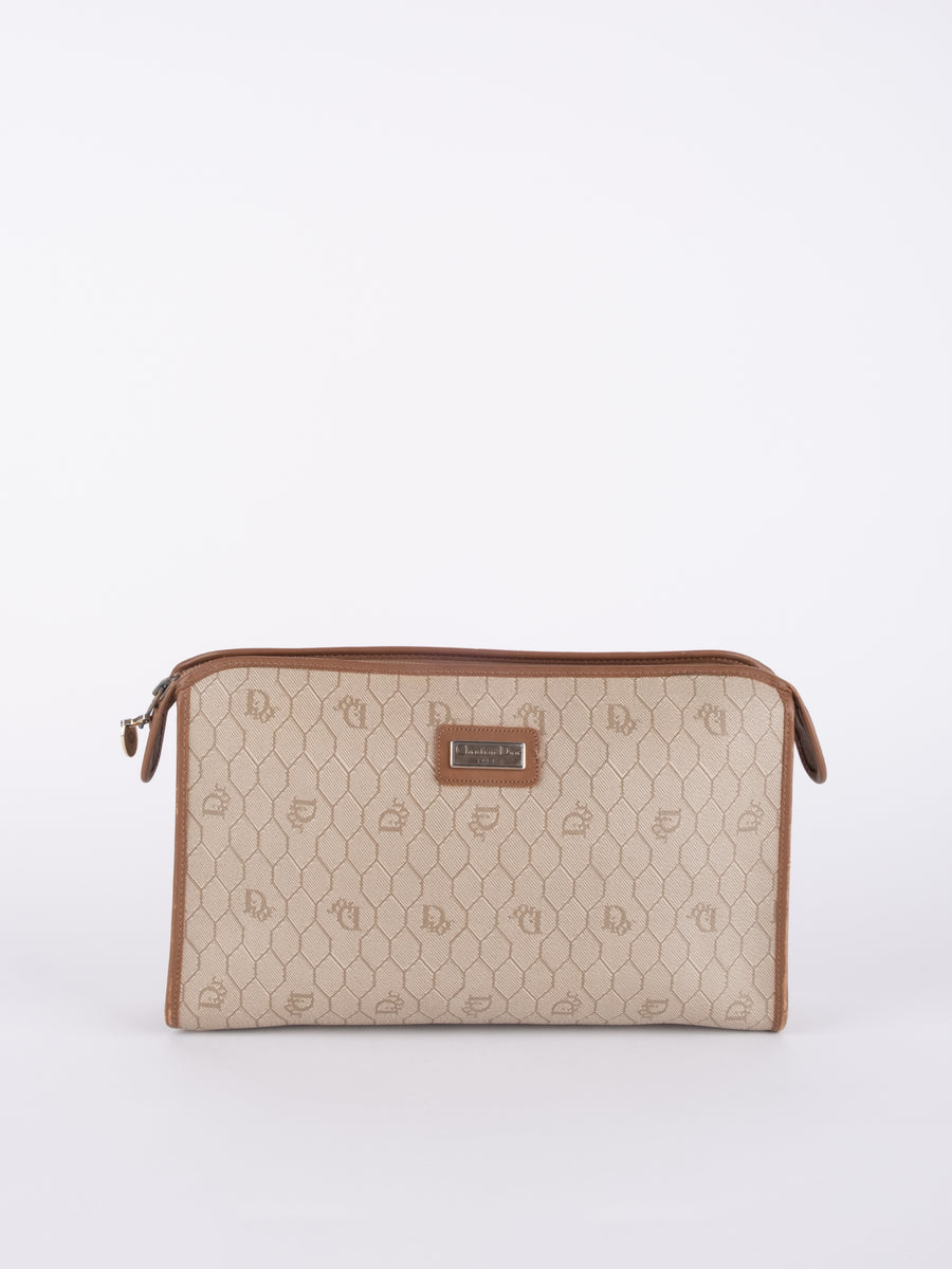 DIOR Vintage Monogram Cosmetic Pouch