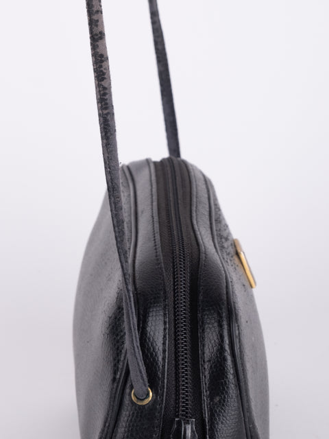 Givenchy Vintage Black Leather Crossbody Bag