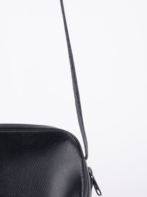 Givenchy Vintage Black Leather Crossbody Bag