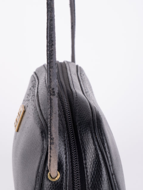 Givenchy Vintage Black Leather Crossbody Bag
