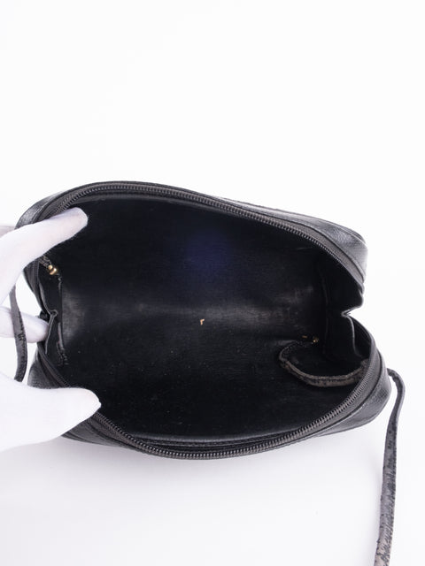 Givenchy Vintage Black Leather Crossbody Bag