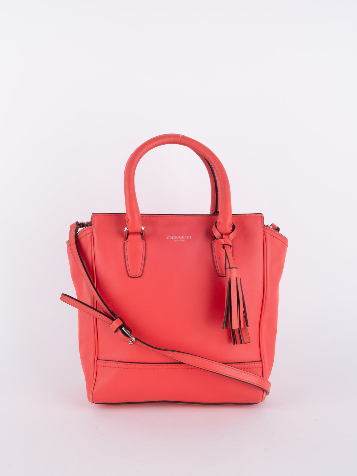 Coach Coral Pink Mini Satchel Bag