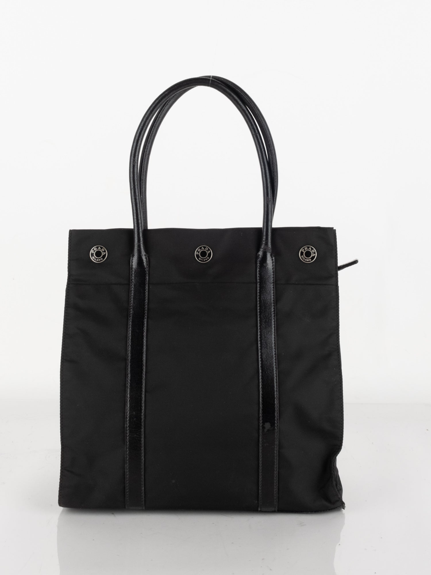 Prada Small Black Nylon Tote