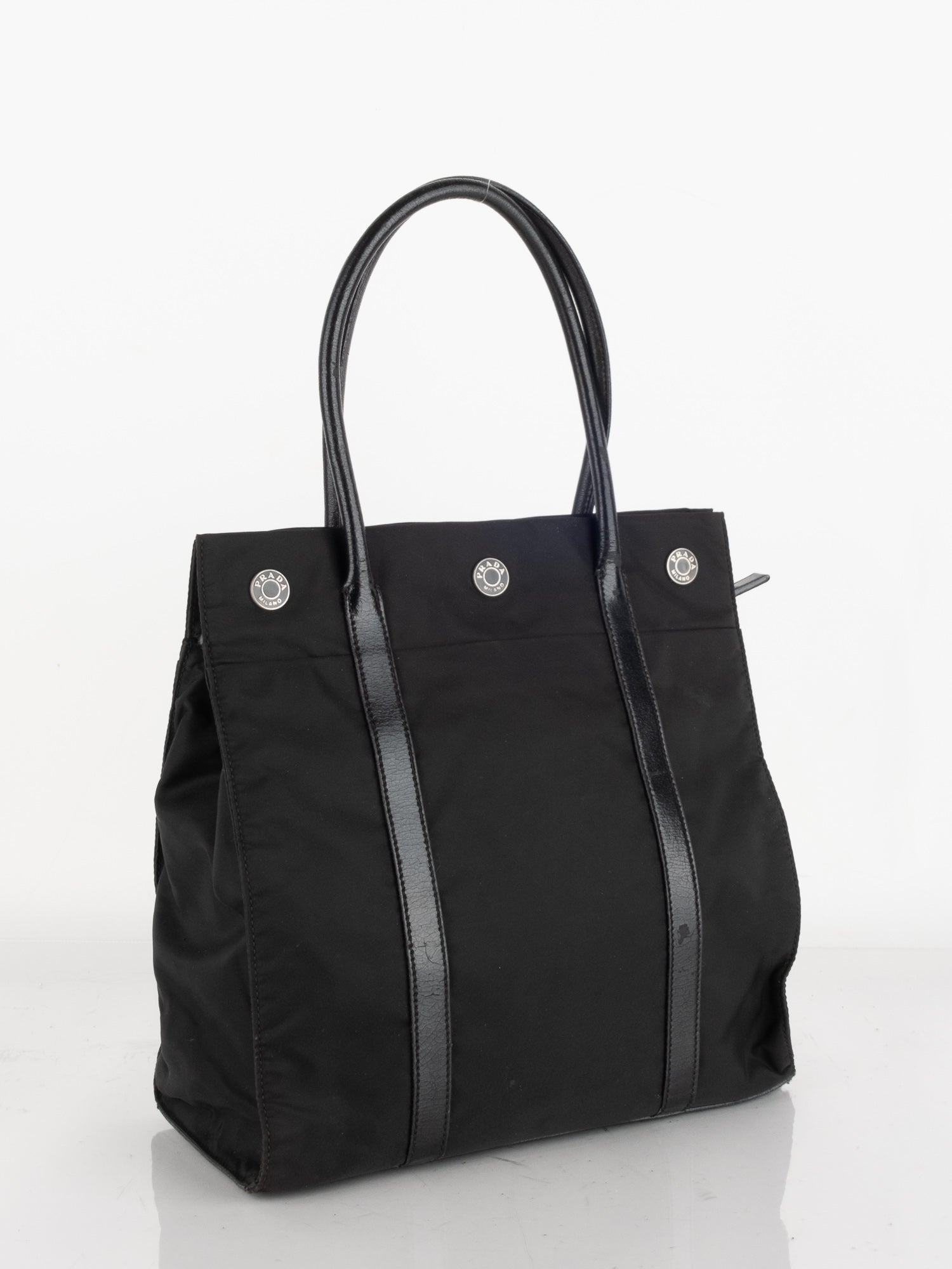 Prada Small Black Nylon Tote