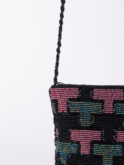 Vintage Beaded Mini Crossbody Bag