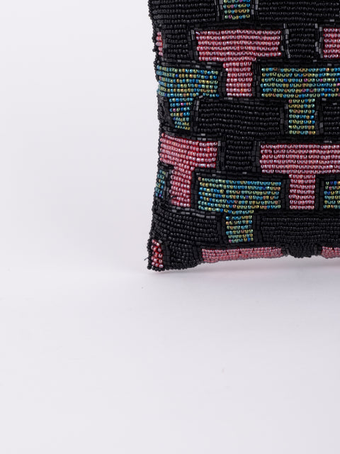 Vintage Beaded Mini Crossbody Bag