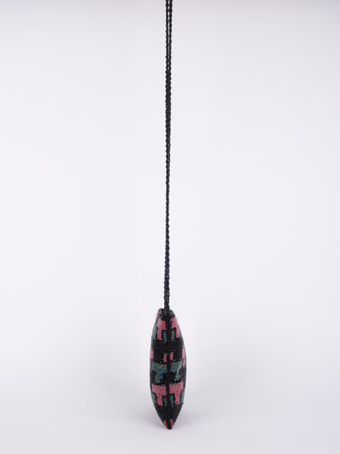 Vintage Beaded Mini Crossbody Bag