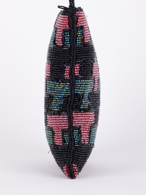 Vintage Beaded Mini Crossbody Bag