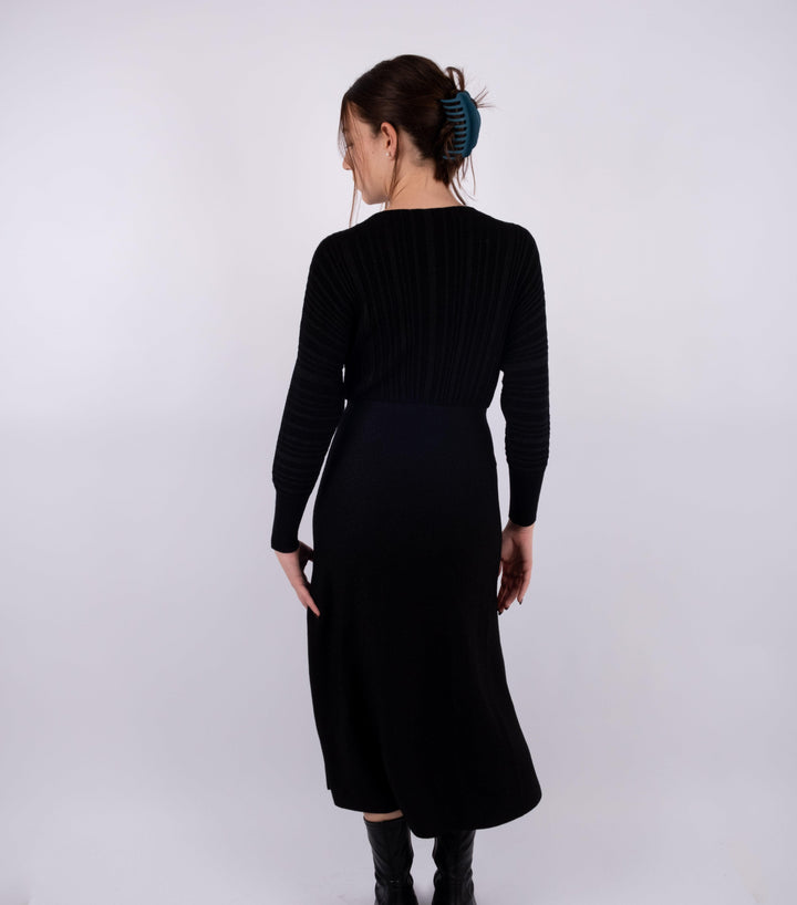 Black Glitter Dress - Volver
