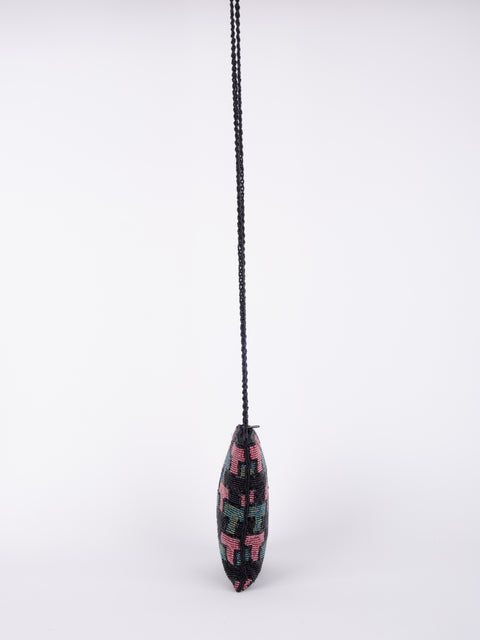 Vintage Beaded Mini Crossbody Bag