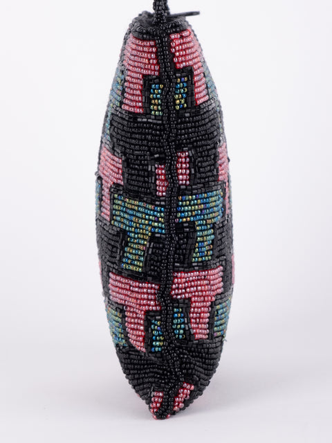 Vintage Beaded Mini Crossbody Bag