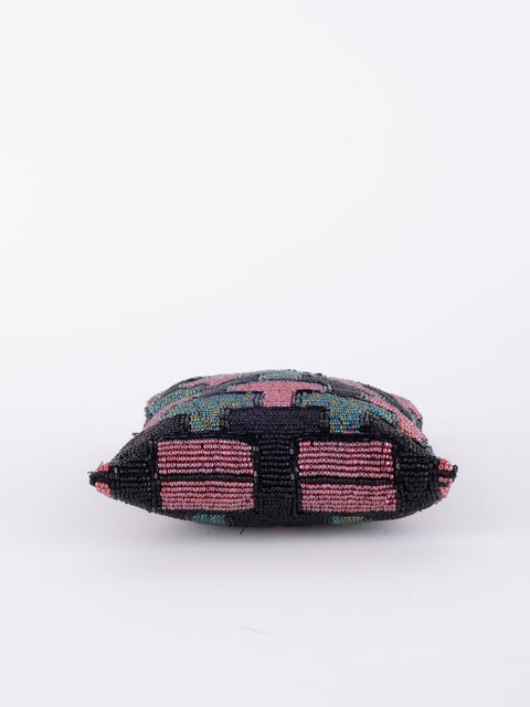 Vintage Beaded Mini Crossbody Bag