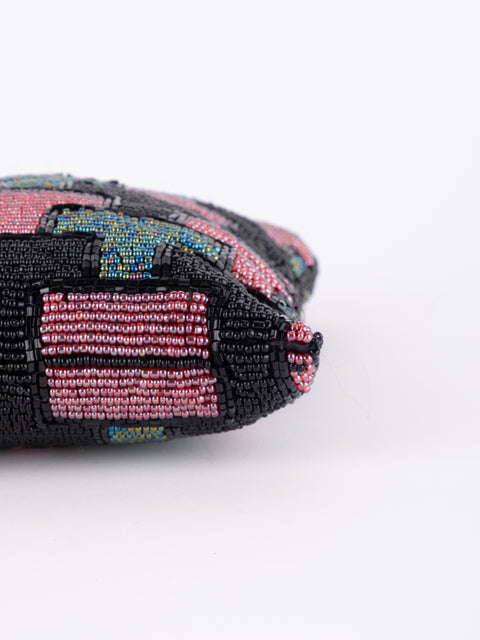 Vintage Beaded Mini Crossbody Bag