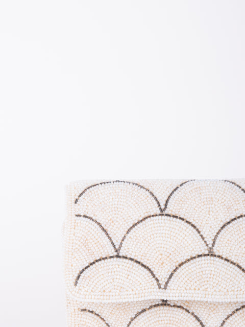 Vintage Beaded Evening Clutch Bag