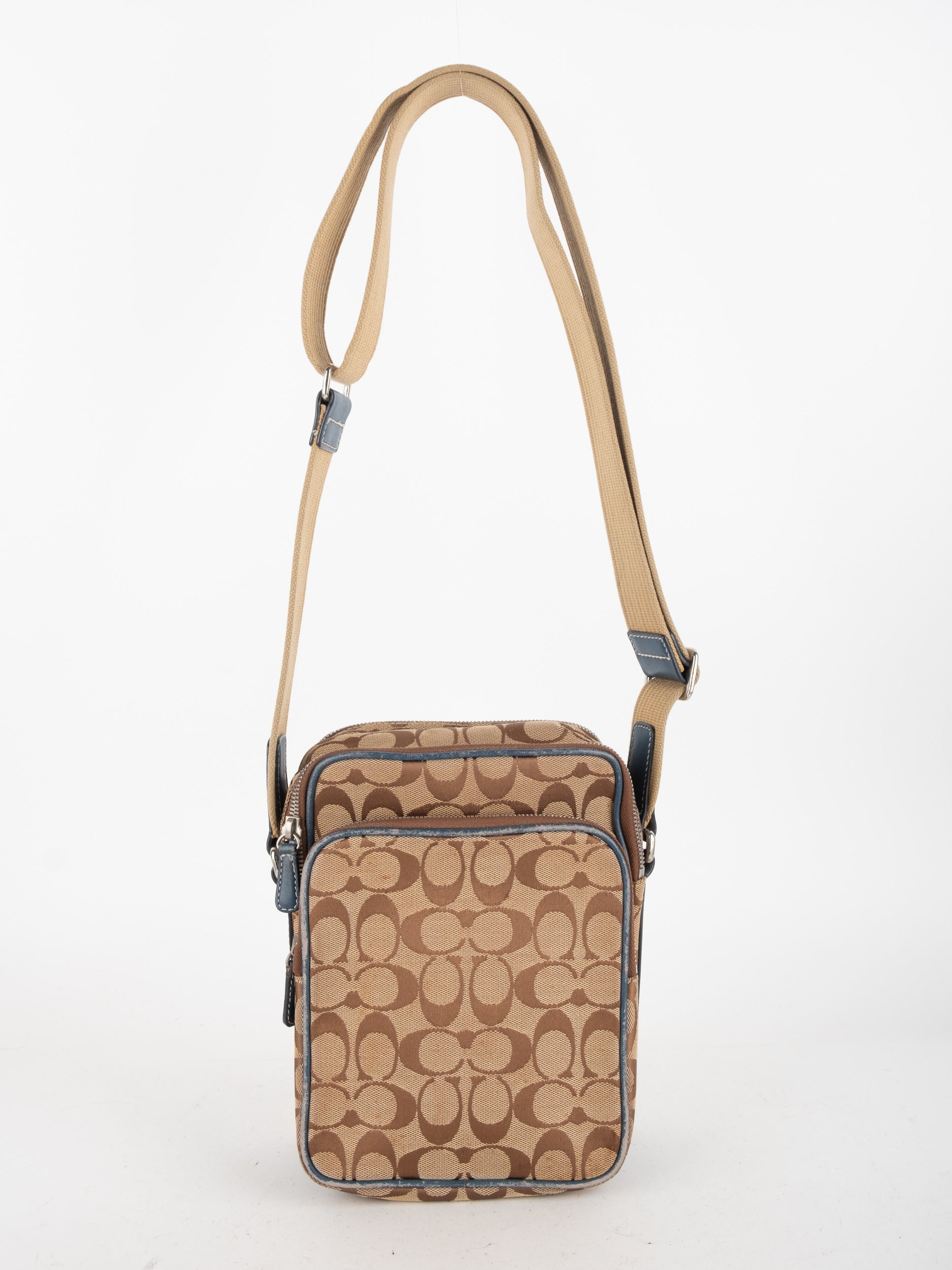 COACH Signature Crossbody Bag Classic Brown