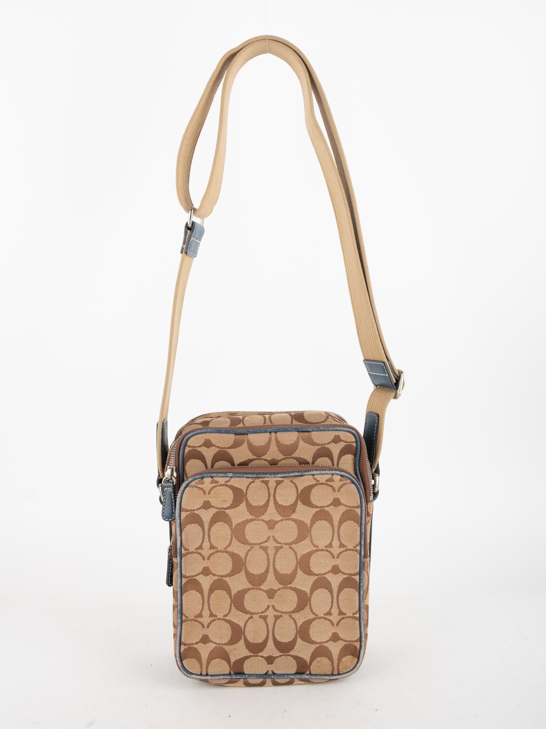COACH Signature Crossbody Bag Classic Brown
