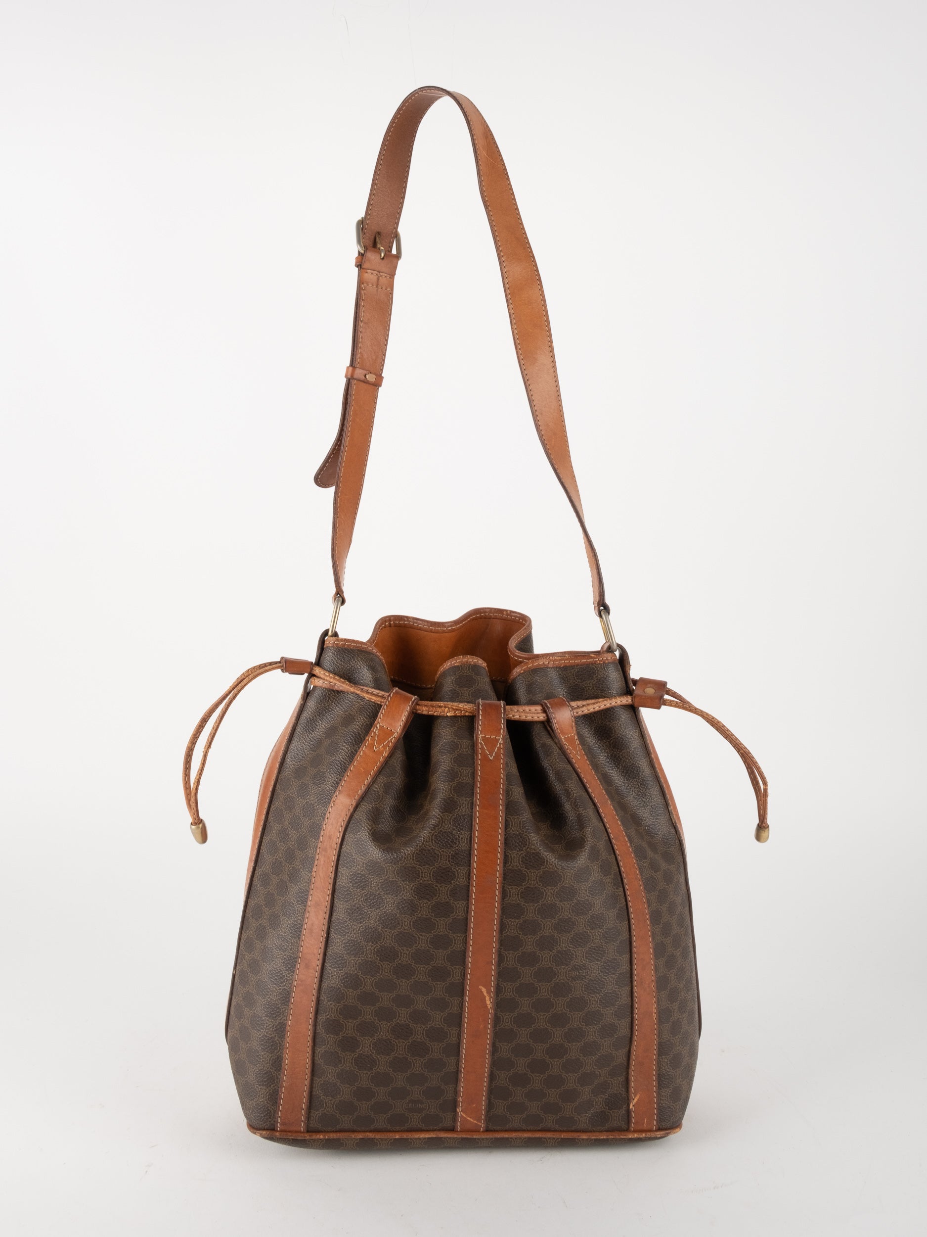 Celine Macadam Canvas Bucket Bag