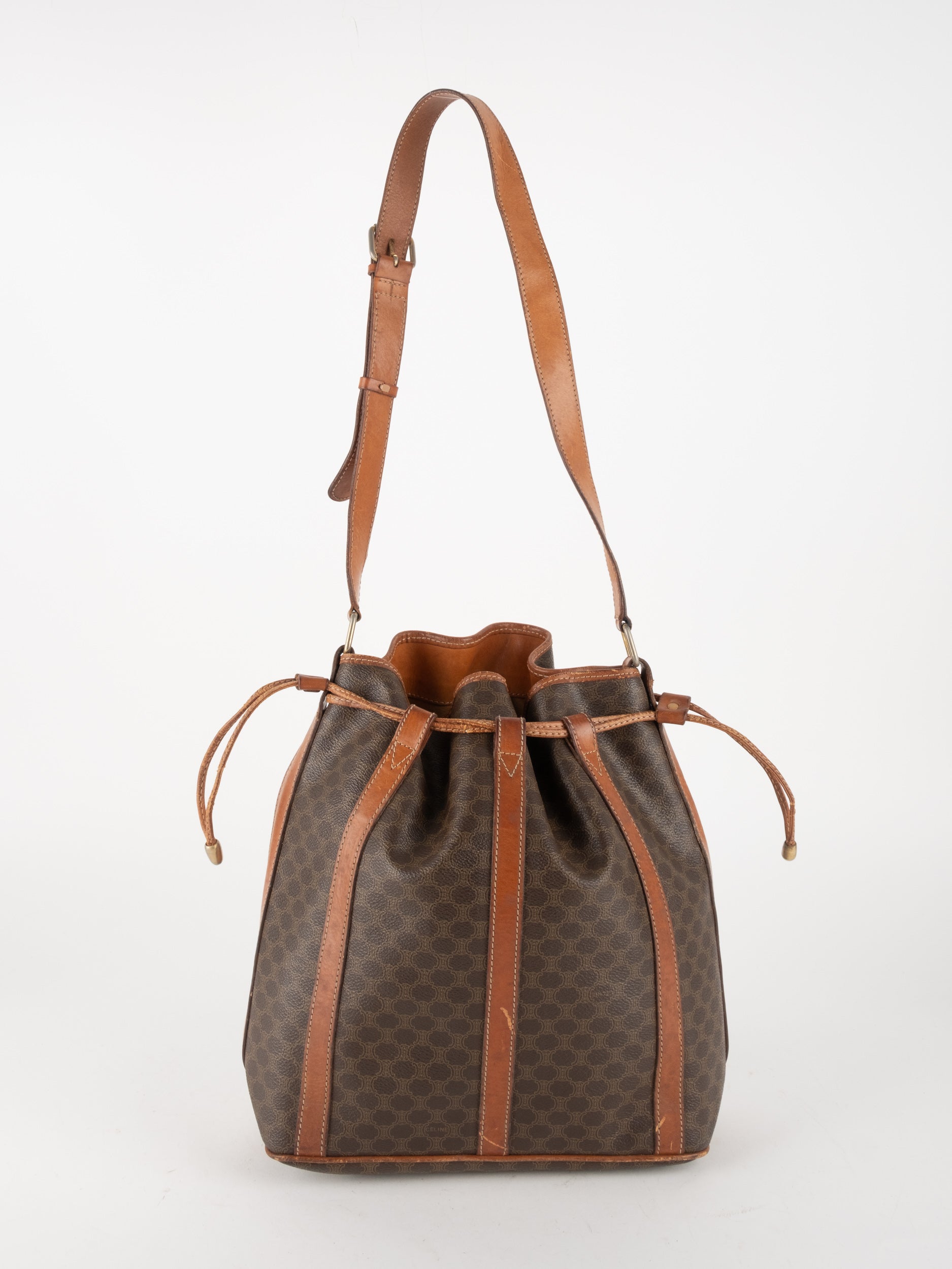 Celine Macadam Canvas Bucket Bag