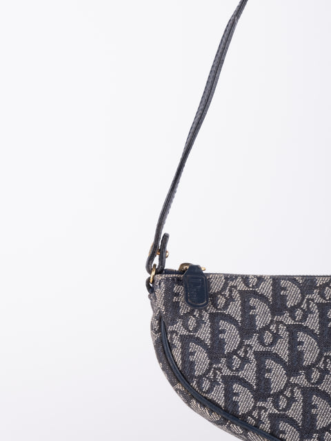Dior Vintage Oblique Saddle Shoulder Bag- John Galliano 2000