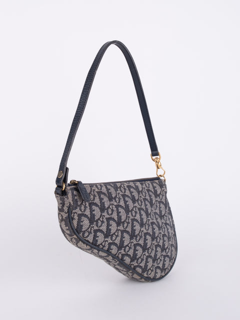 Dior Vintage Oblique Saddle Shoulder Bag- John Galliano 2000