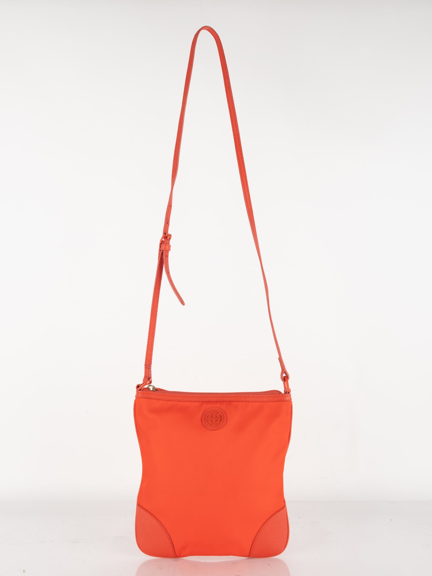 Tory Burch Orange Nylon Crossbody Bag