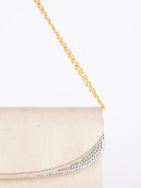 Vintage Ivory Beaded Evening Bag