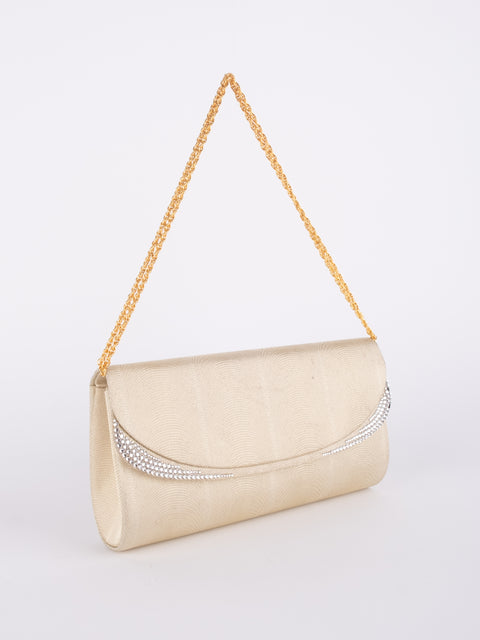 Vintage Ivory Beaded Evening Bag
