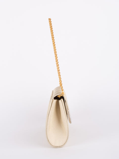 Vintage Ivory Beaded Evening Bag