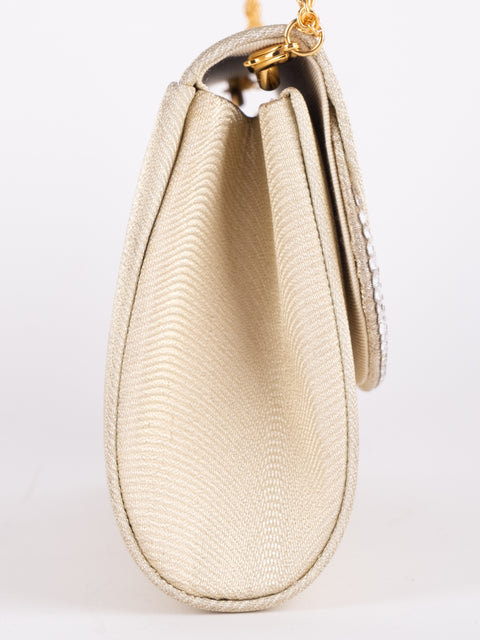 Vintage Ivory Beaded Evening Bag