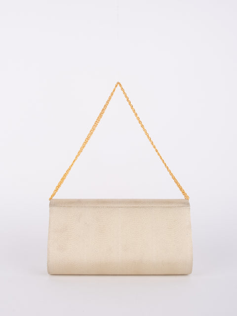 Vintage Ivory Beaded Evening Bag