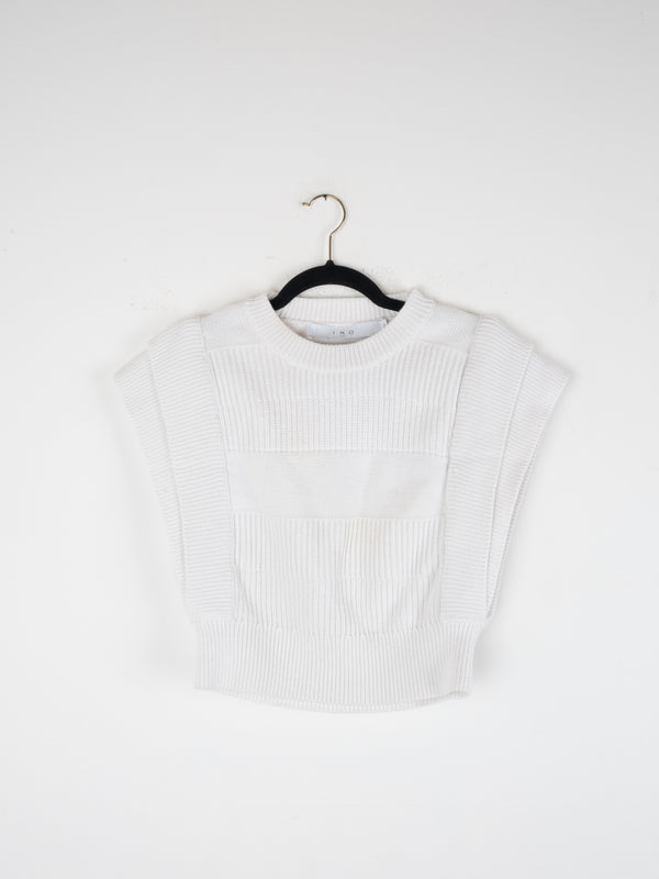 IRO Knit Sleeveless Top White