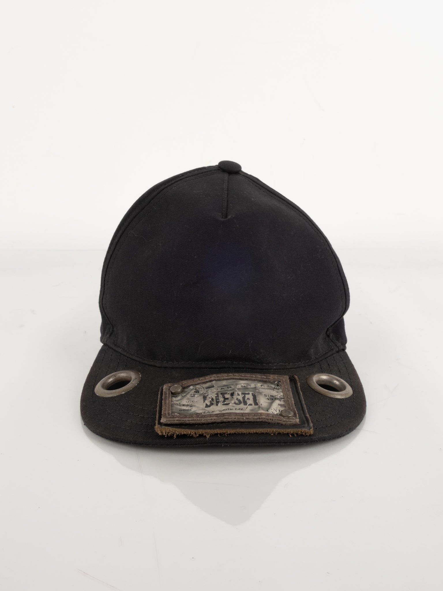 Diesel Black Cotton Cap