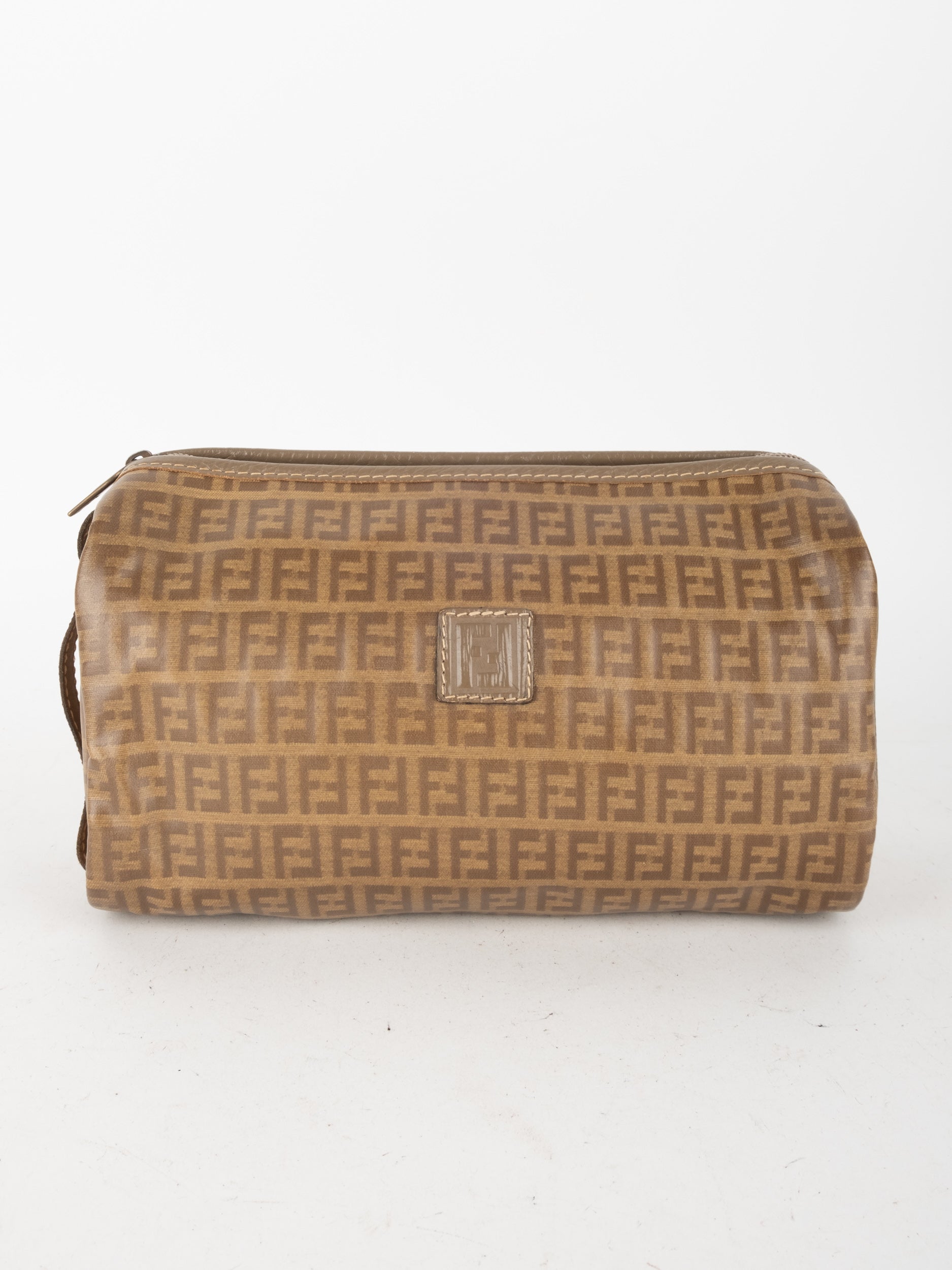 FENDI Vintage Zucca Pouch Brown Monogram