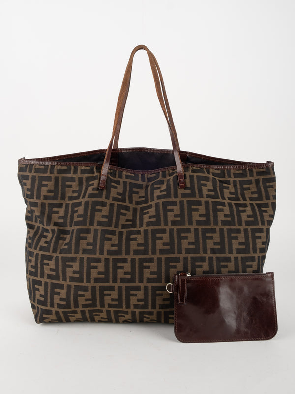 Fendi Zucca Canvas Tote Bag
