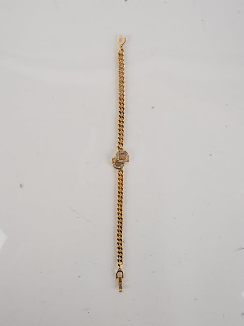 Christian Dior Vintage Gold Logo Bracelet