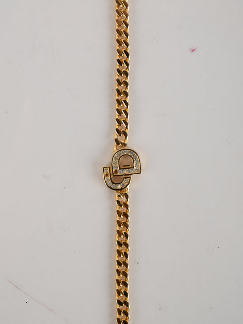 Christian Dior Vintage Gold Logo Bracelet