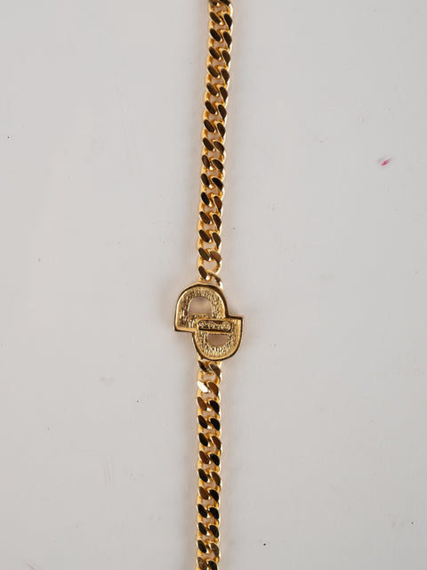 Christian Dior Vintage Gold Logo Bracelet
