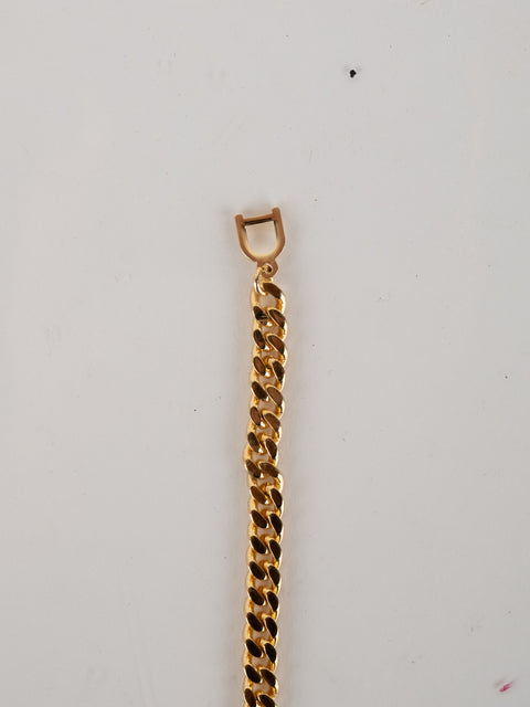 Christian Dior Vintage Gold Logo Bracelet