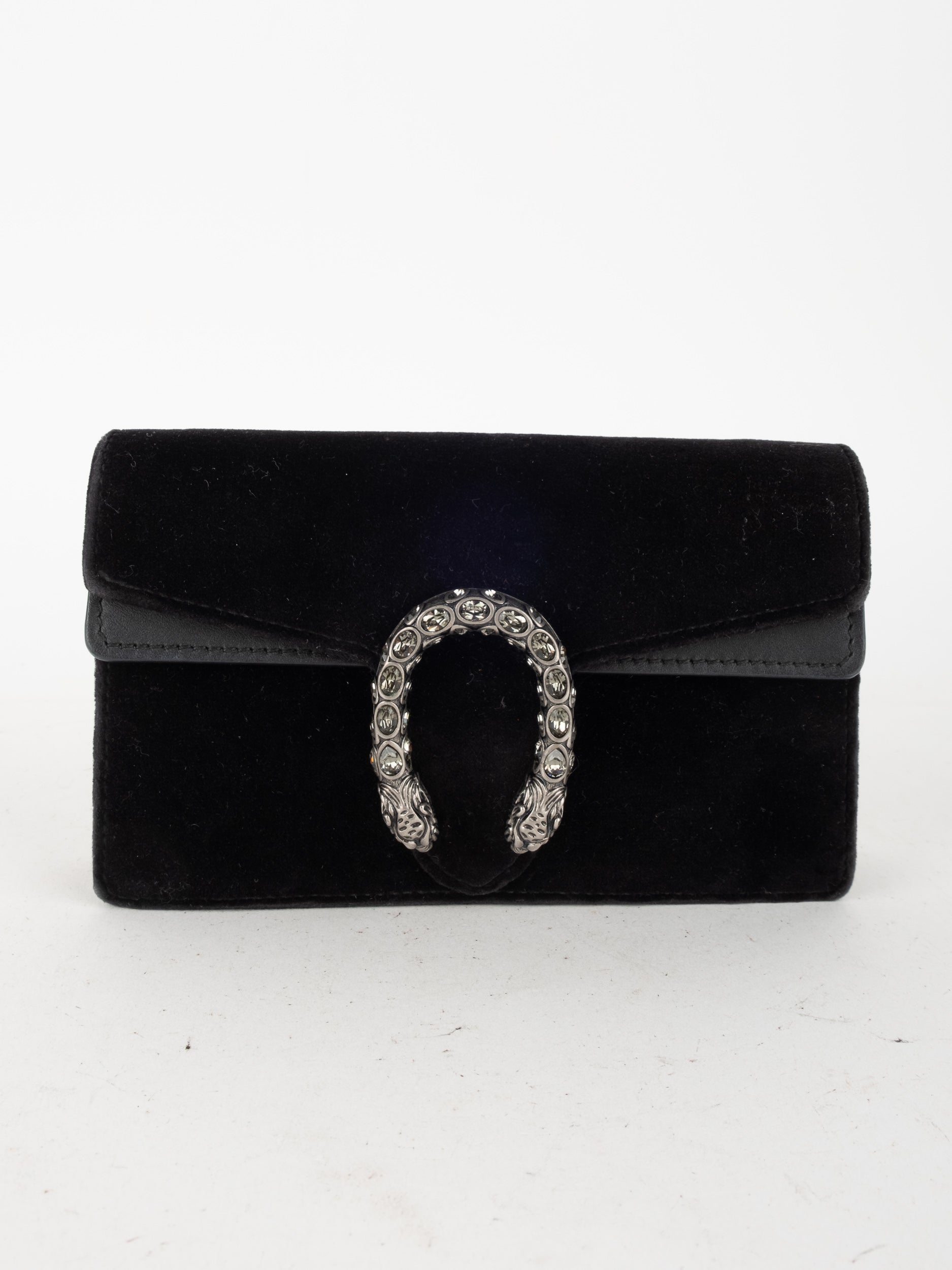 GUCCI Velvet Mini Evening Bag Black