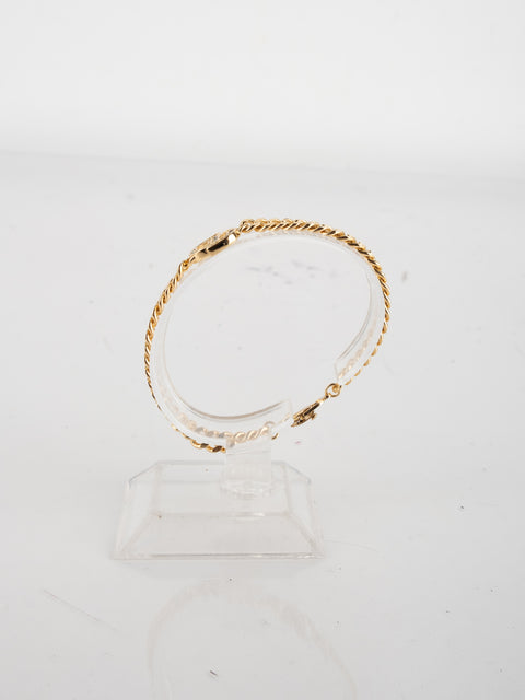 Christian Dior Vintage Gold Logo Bracelet