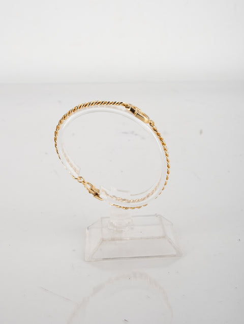 Christian Dior Vintage Gold Logo Bracelet