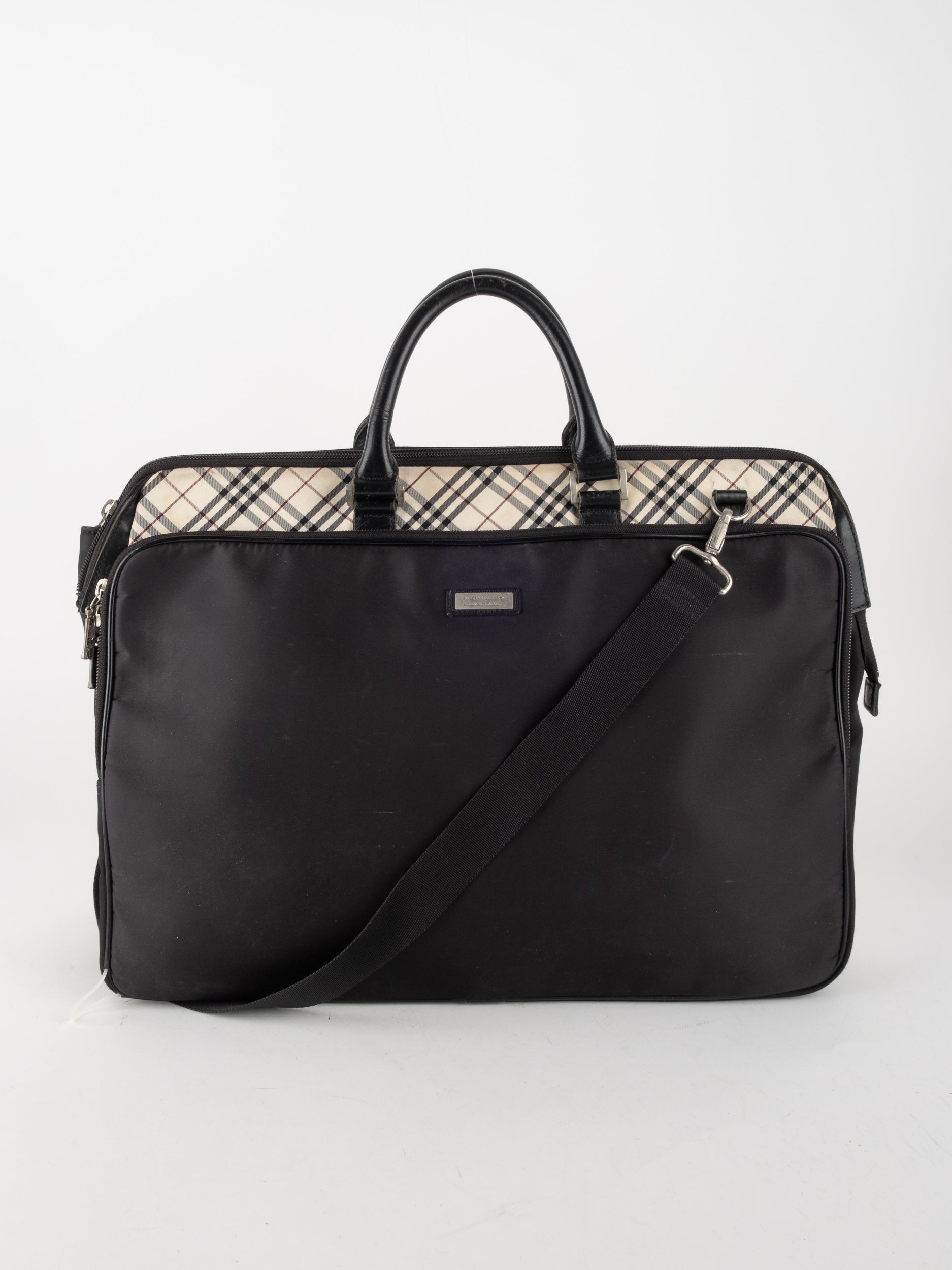 Burberry Nova Check Leather Briefcase