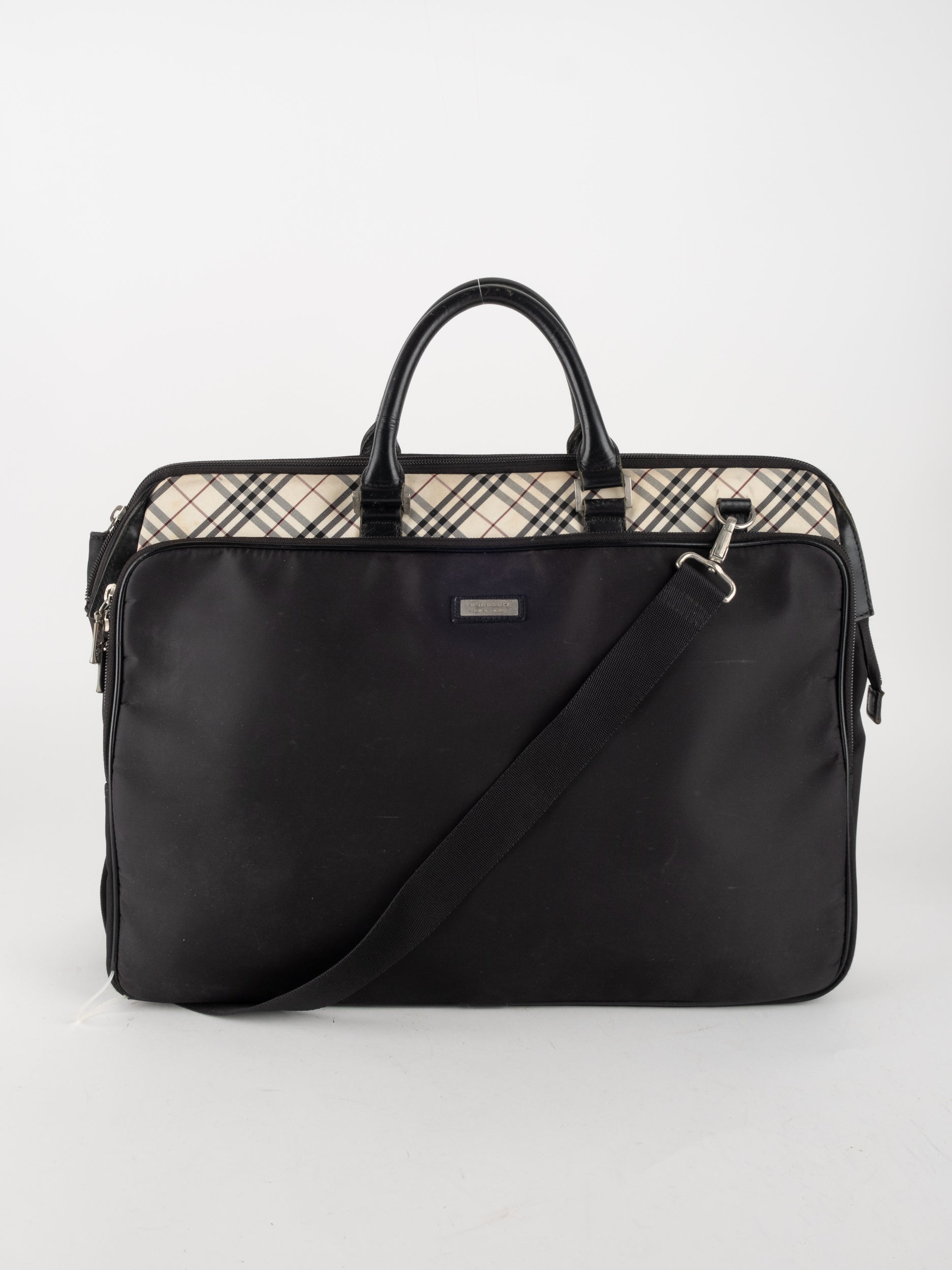 Burberry Nova Check Leather Briefcase