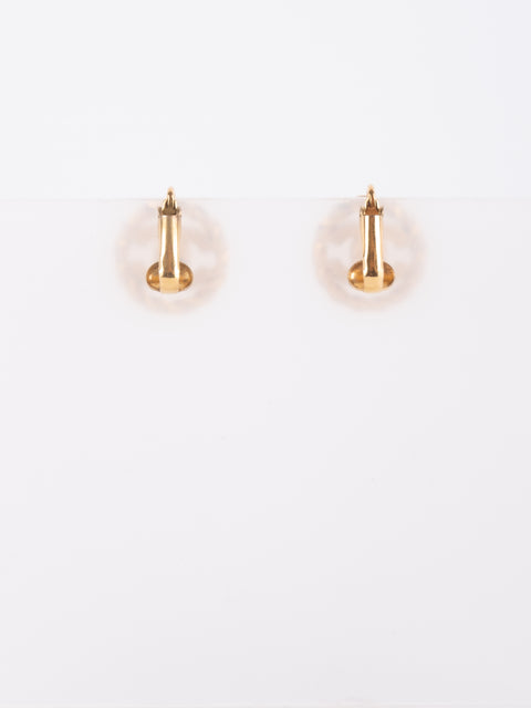 CHANEL Gold-Tone Knot Clip-On Earrings – Karl Lagerfeld Era נדיר במיוחד