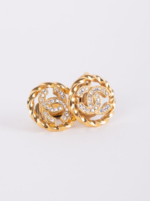 CHANEL Gold-Tone Knot Clip-On Earrings – Karl Lagerfeld Era נדיר במיוחד