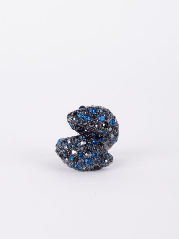 ROBERTO CAVALLI Snake Statement Ring נדיר להשגה