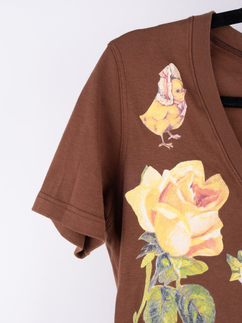 CHRISTIAN DIOR by John Galliano 1990s Printed T-Shirt נדיר להשגה