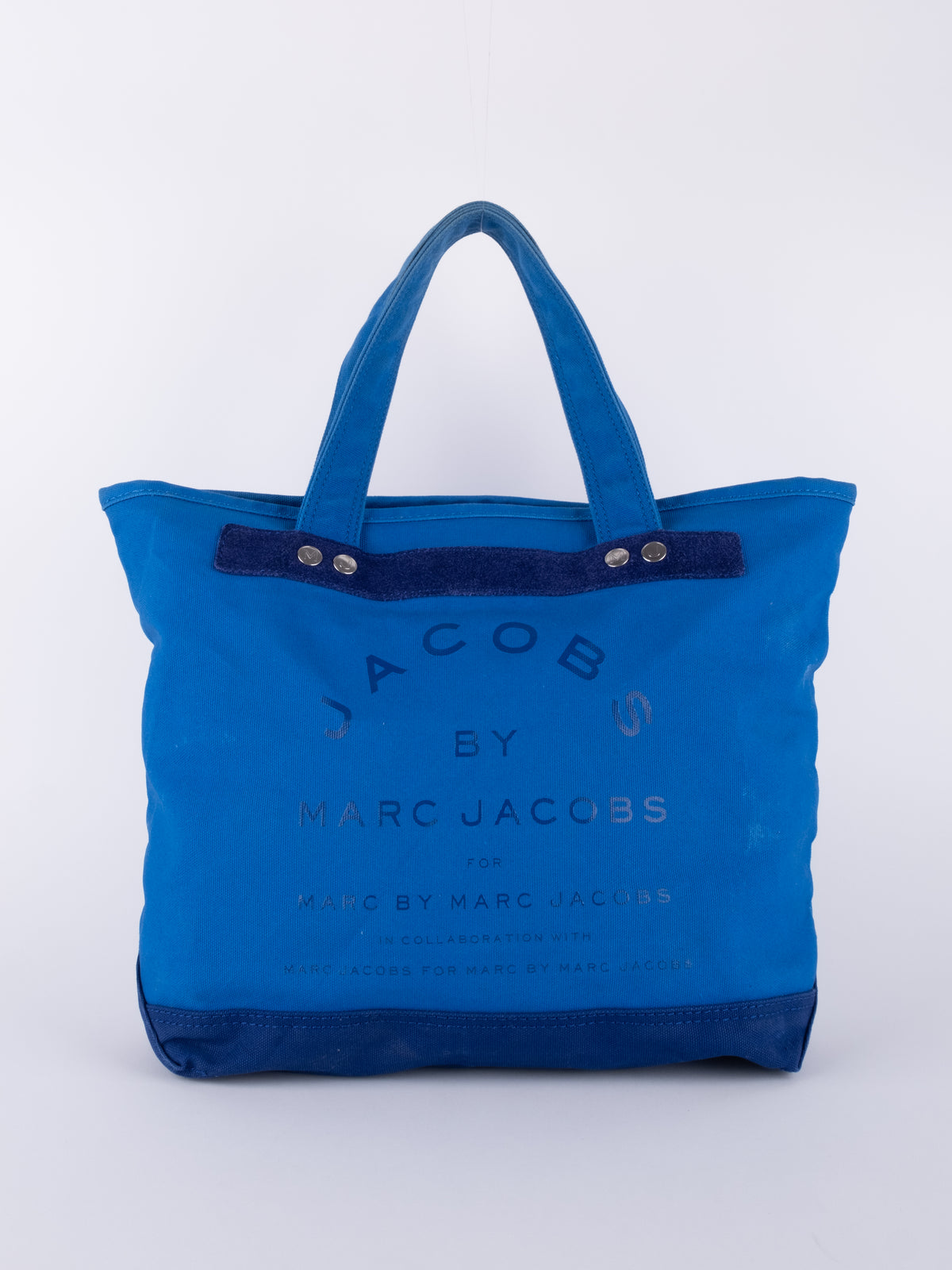 Marc by Marc Jacobs Blue Canvas Logo Tote Bag