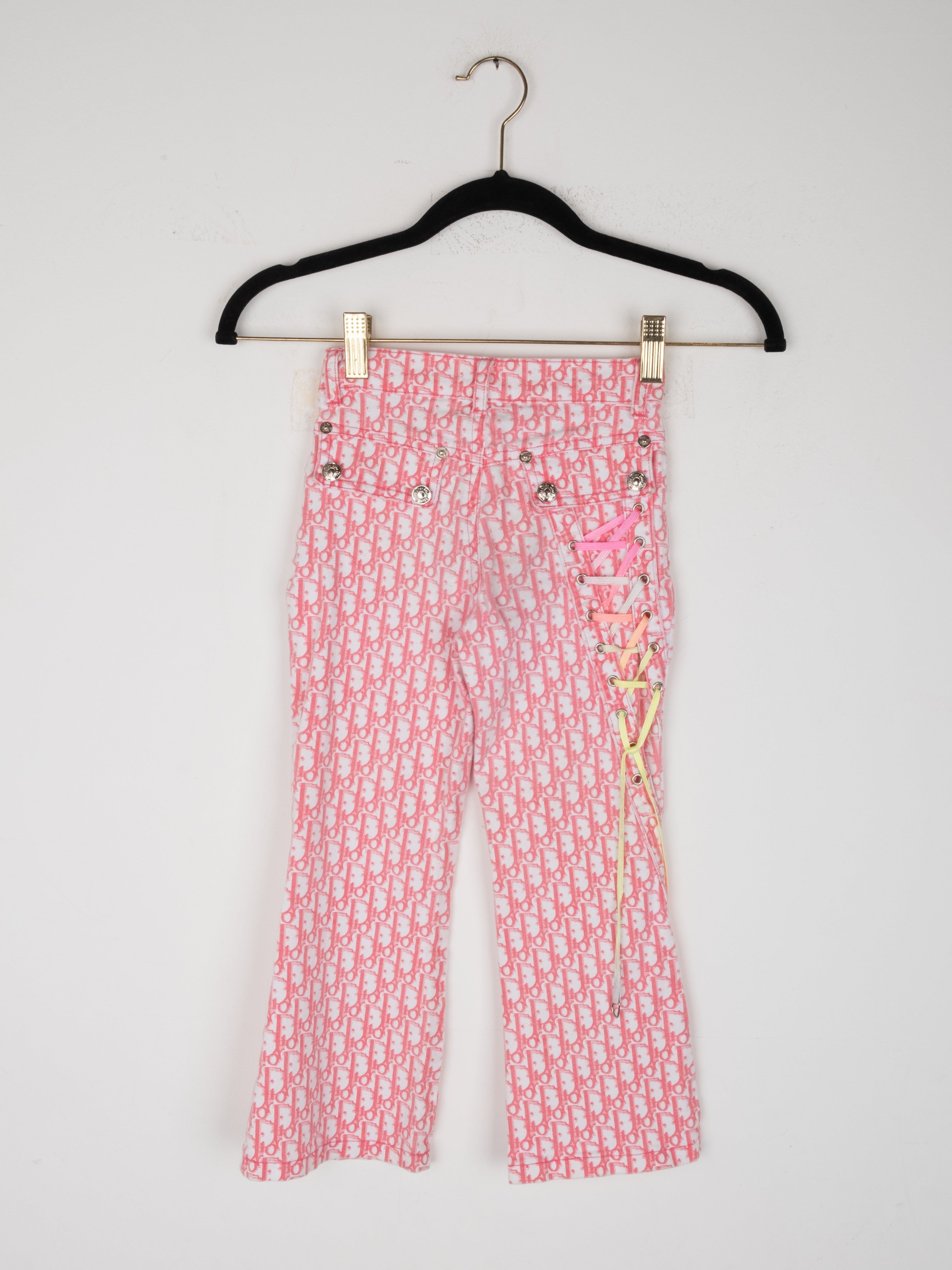 Dior  - john galliano Pink Monogram Pants - Kids